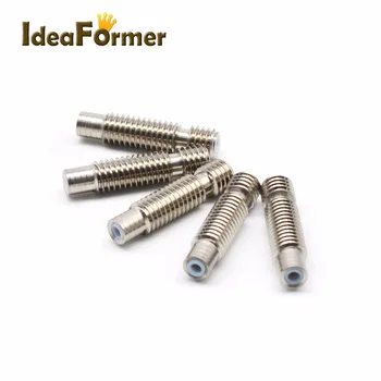 

5pcs 3D Printer RepRap V6 M6 * 26 printer heat break throat With Teflon tube hotend Heat Break Throat for 1.75mm Filament