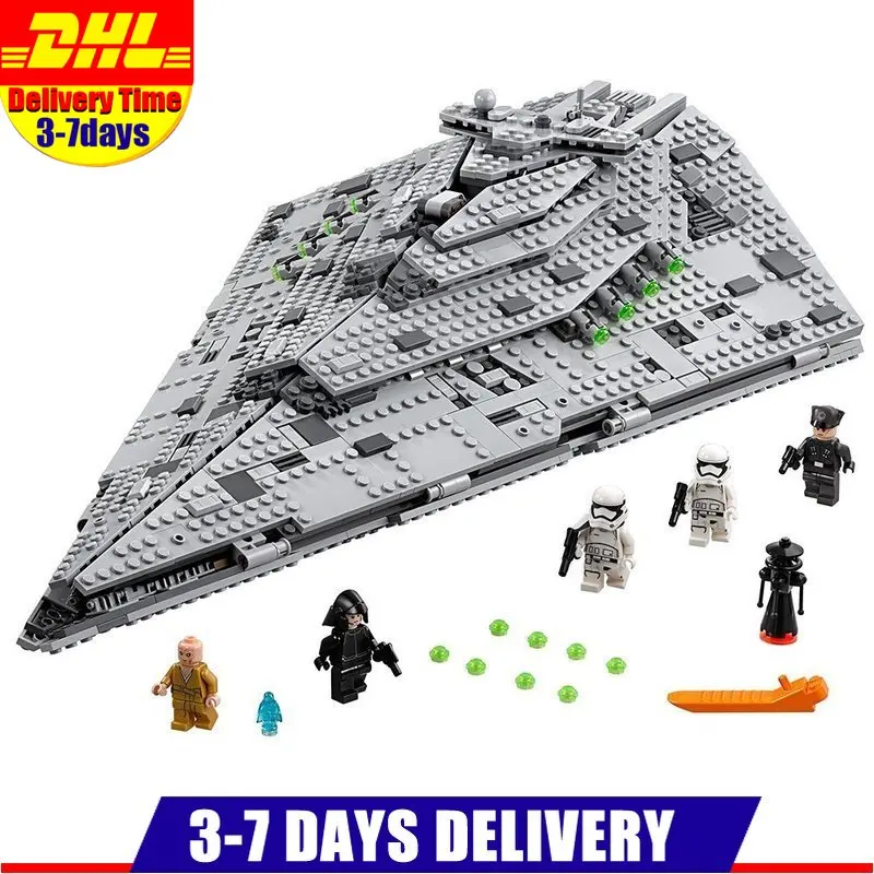 

2019 In Stock The First Order Star Model Destroyer Set Star War Compatible Legoinglys 75190 Building Blocks Bricks