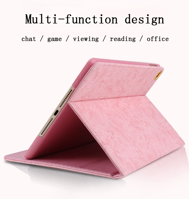 3D мультфильм Вышивка чехол для Apple ipad mini 4-A1550'A1538 Чехол-искусственная кожа Смарт спящий флип YCJOYZW