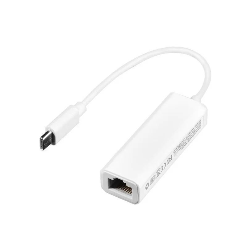 USB 3,1 type-C USB-C к RJ45 100 Мбит/с Ethernet LAN сетевой адаптер конвертер кабель для ПК ноутбук Macbook Лидер продаж - Цвет: Белый