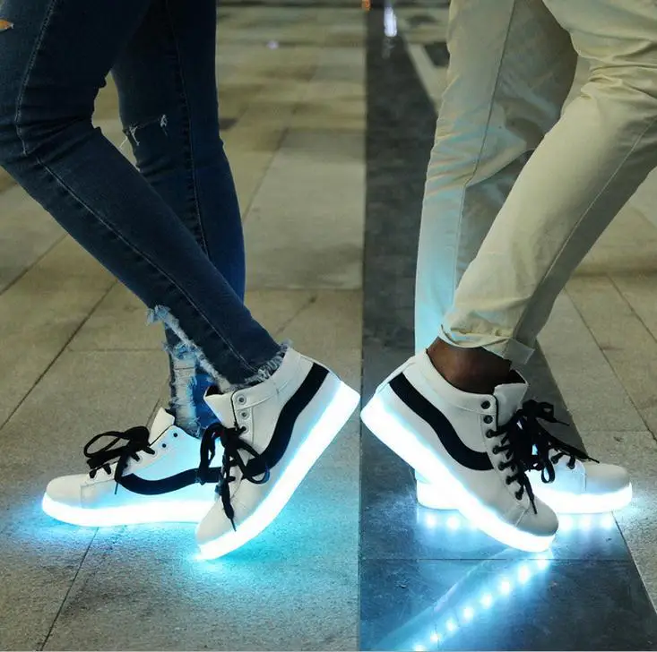 led shoes men women platform luminous shoes light up shoes light up vans