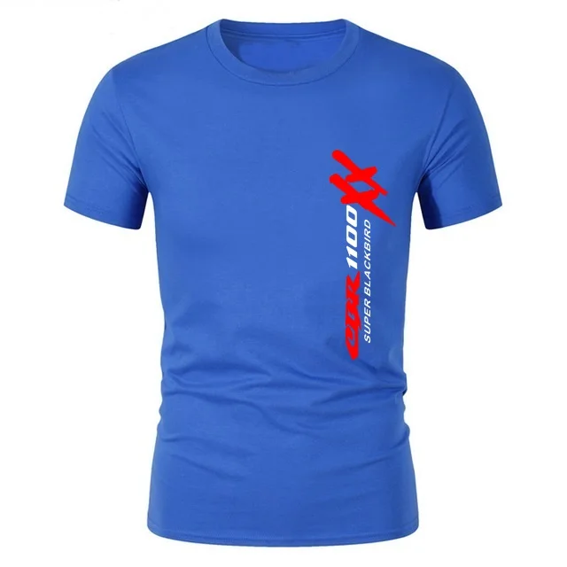 

Motorcycles S135 Men's casual T-Shirts Youth Homme Beach Surfing Short Sleeve tops tee CBR 1100 SUPER BLACKBIRD XX Tshirts