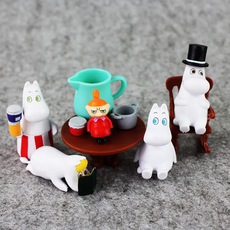 Moomin рисунок долина мини пластиковые фигурки Набор Snufkin игрушка маленькая моя