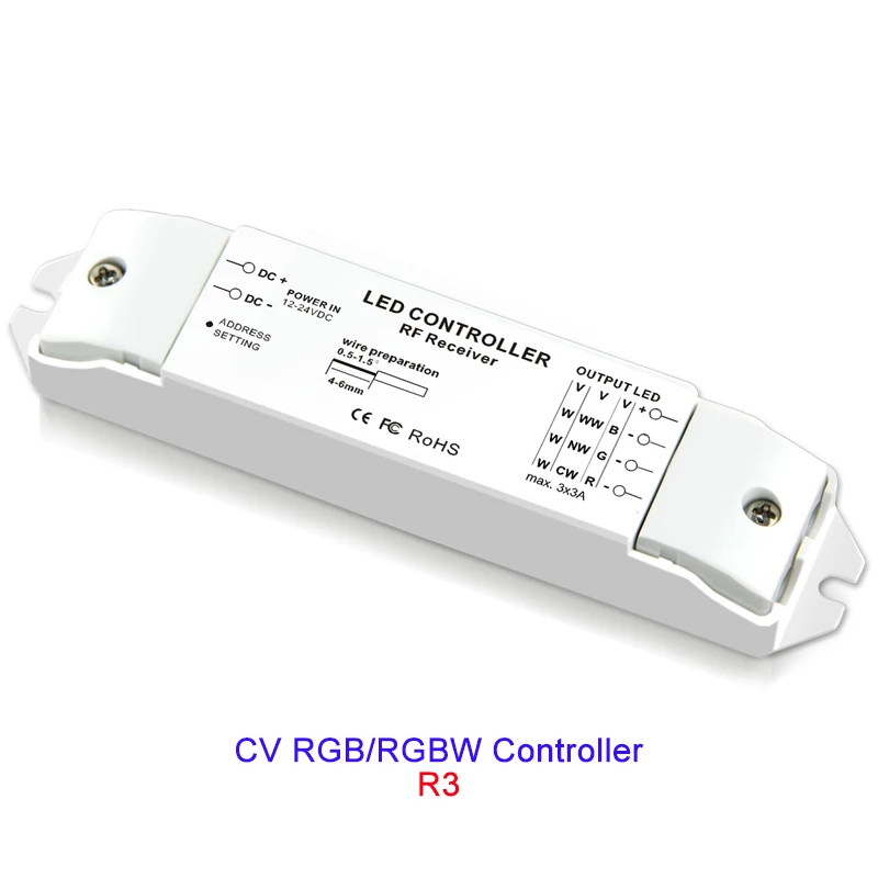 Новая светодиодная лента RGB/RGBW контроллер 12 В 24 постоянного тока приемник