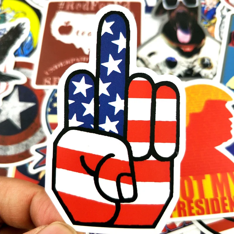 50 шт./упак. США серии граффити Стикеры s американский флаг для ноутбука холодильник катания на мотоцикле чемодан игрушки наклейка