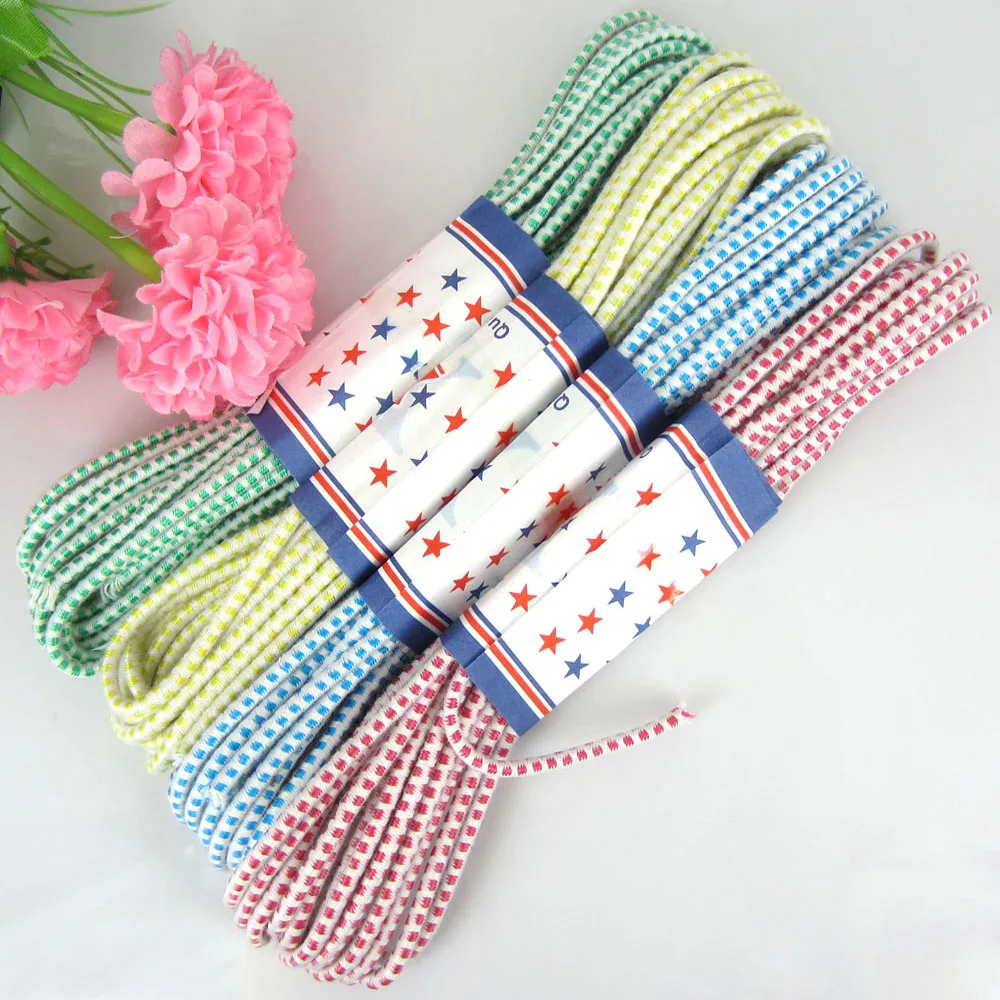 6Yards Elastics Bands Elastic Rope For Garment Accessories Dia 3.5mm