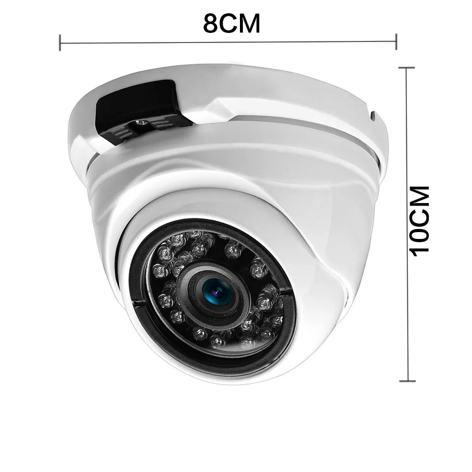 HD 1080P Security Camera 2MP AHD Surveillance Camera Metal Dome Infrared 20M Night Vision Vandalproof CCTV Camera