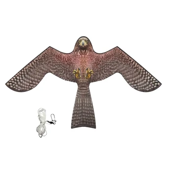 

Garden Farm Hawk Bird Scarer Decoy Bird Kite Prop Scare Scarecrow Farm Guard for Scare Away Cat, Dog, Rabbit and Small Birds