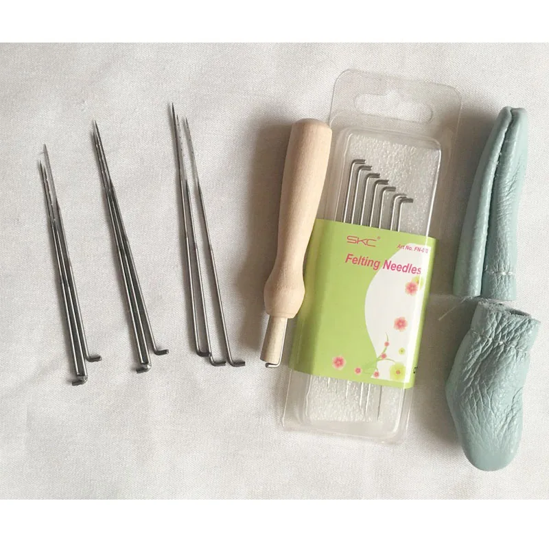 WFPFBEC wolvilt wool for needle felting wool roving fiber tools kit