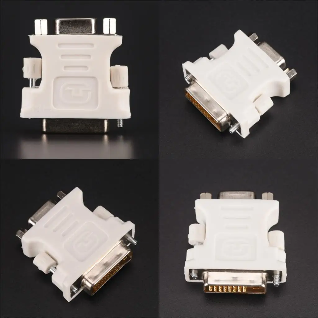 

24+1 Pin DVI-D-D-M To VGA-F Adapter Video Computer Monitor Adapter - 25 Pin (Dual Link) DVI-D Male To 15 Pin VGA Female
