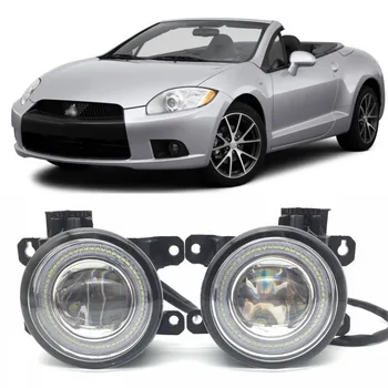 

For Mitsubishi Eclipse 2006-2012 2 in 1 LED Angel Eyes DRL Daytime Running Lights Cut-Line Lens Fog Lights Car-Styling