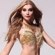 Бюстгальтер для танца живота двойной висящий бюстгальтер для уха сексуальная одежда для выступлений бюстгальтер для танца живота 10 видов цветов