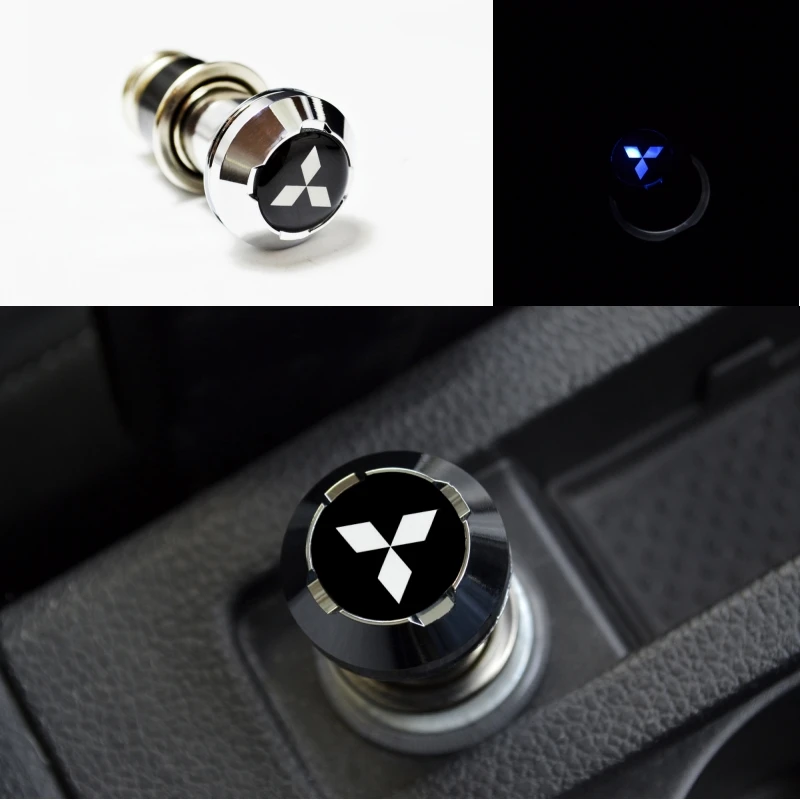 Blue LED Light Car Cigarette Lighter For MITSUBISHI RALLIART LANCER EVO