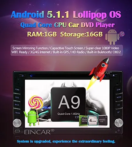 Sale Car DVD Player Android 5.1 Radio Receiver In Dash Radio Receiver BT Audio Car Stereo Car Video Player Electronics 7Inch WiFi RDS 1