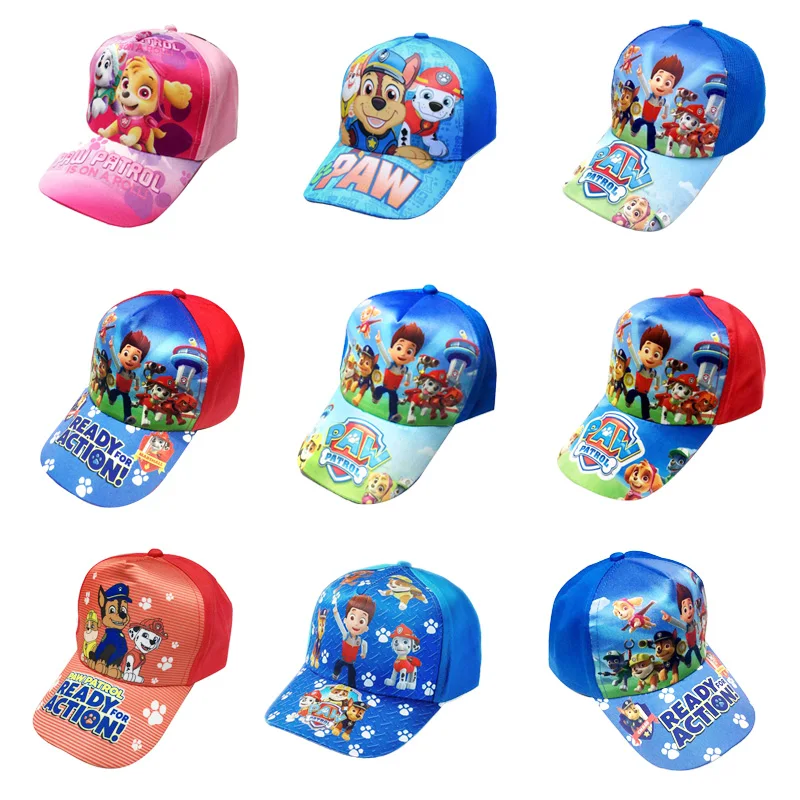 

Paw Patrol Cotton Cute Children's summer Hats Caps Headgear Chapeau Puppy Print Party Patrulla Canina Kids Birthday Gift Toy