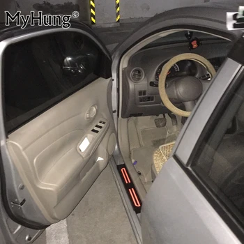 

Carbon Fiber Reflective Car Door Sill For Volkswagen Polo Santana Lavida Passat CC Tiguan Jetta GOLF Touareg Car-Styling 4Pcs