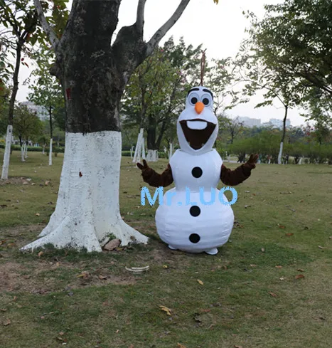 Adult size Smiling Olaf Mascot Costume Olaf Costume oalf mascot Free Shipping