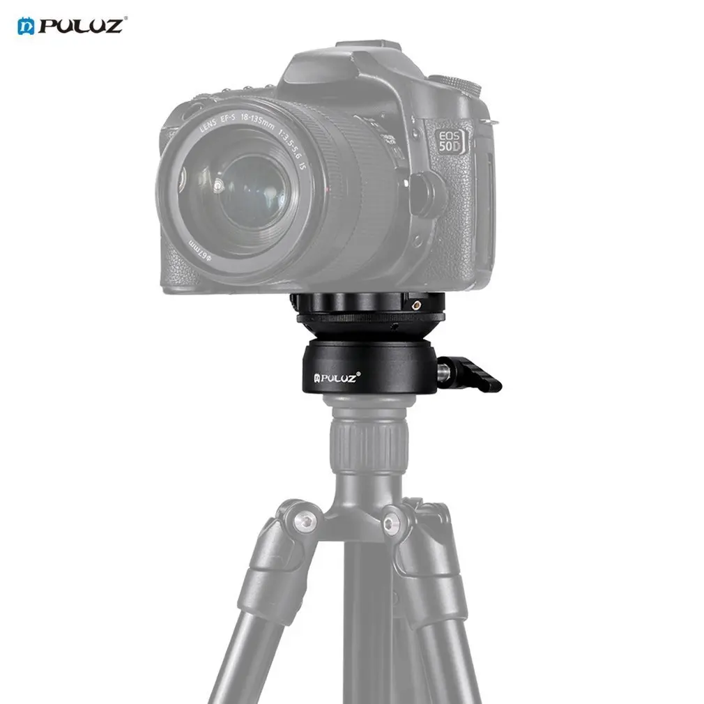

PULUZ 1/4 /3/8 inch Thread Dome Professional Tripod Horizontal Leveling Head Base With Bubble Level Adjustable Semisphere Holder