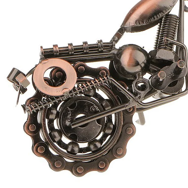 Винтажная металлическая модель мотоцикла, домашний декор, украшение, подарок