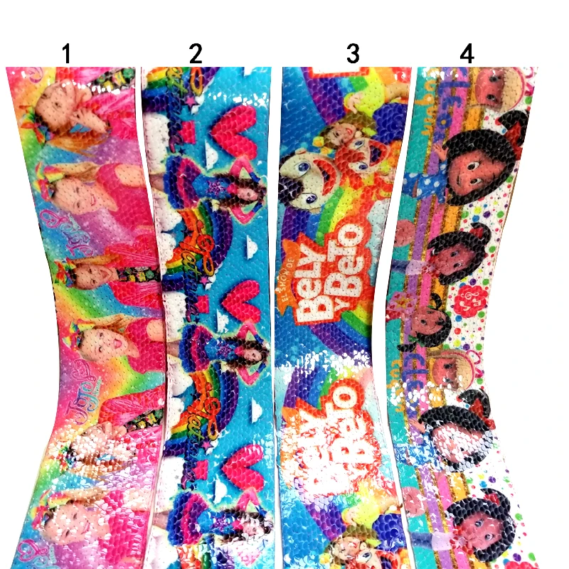 

Free shipping 5 yard custom ribbon cartoon printed sequin ribbon 27017