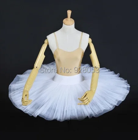 Балетная полупачка для взрослых Tutus 1/2 девочек 8 слоев тюля белый черный