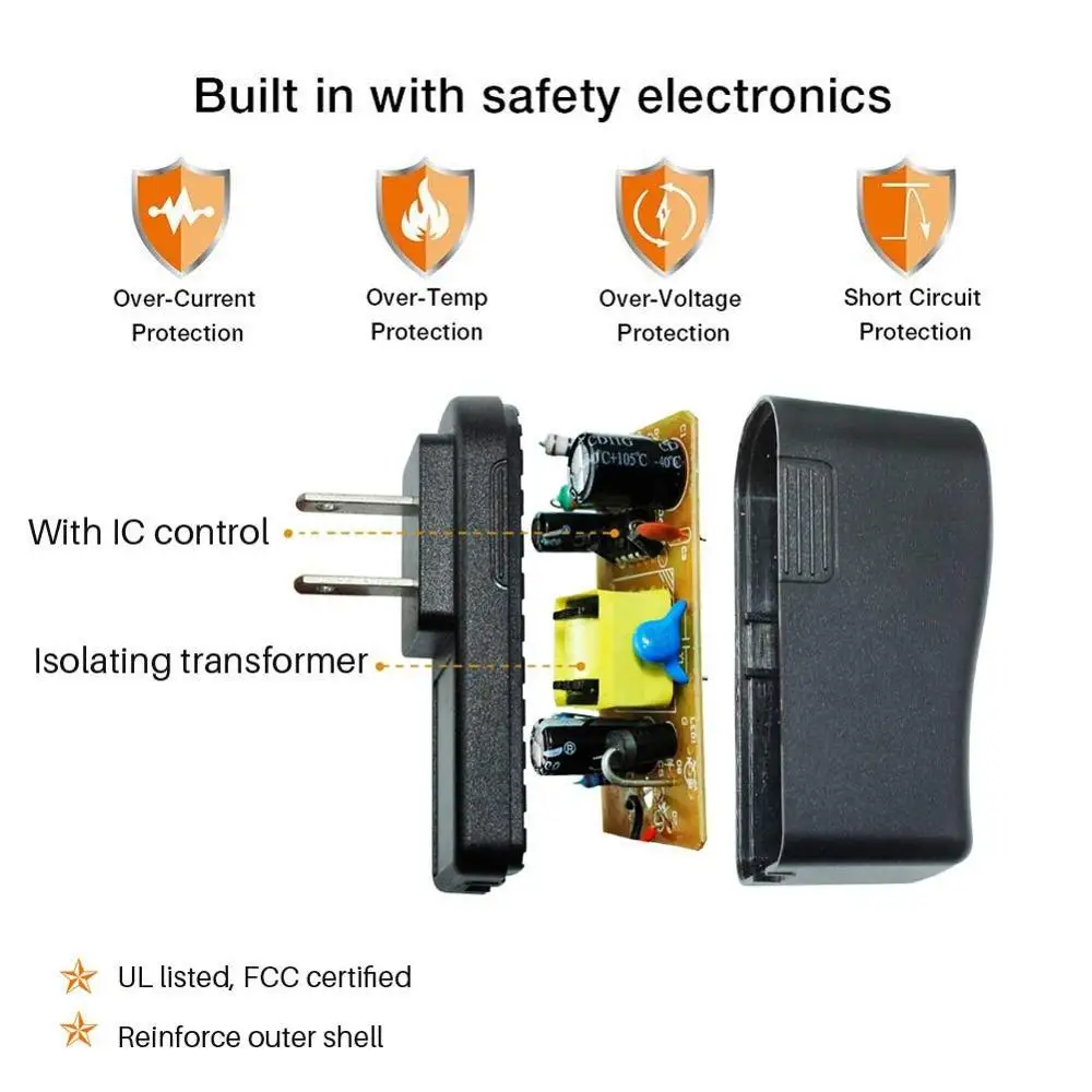 ЕС адаптер питания DC 9V 0.6A 12V 2A 2.5A Регулируемый DC 9V 12V вольт адаптер питания зарядное устройство переключение 220V на 12V