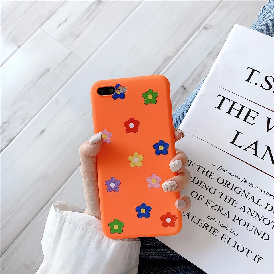 Чехол для XiaoMi 9 8 SE чехол мягкий тонкий милый Матовая мультфильм цветочным узором