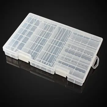 

Transparent Hard Plastic Battery Holder Storage Box Case for AAA AA C&D 9V Battery Container