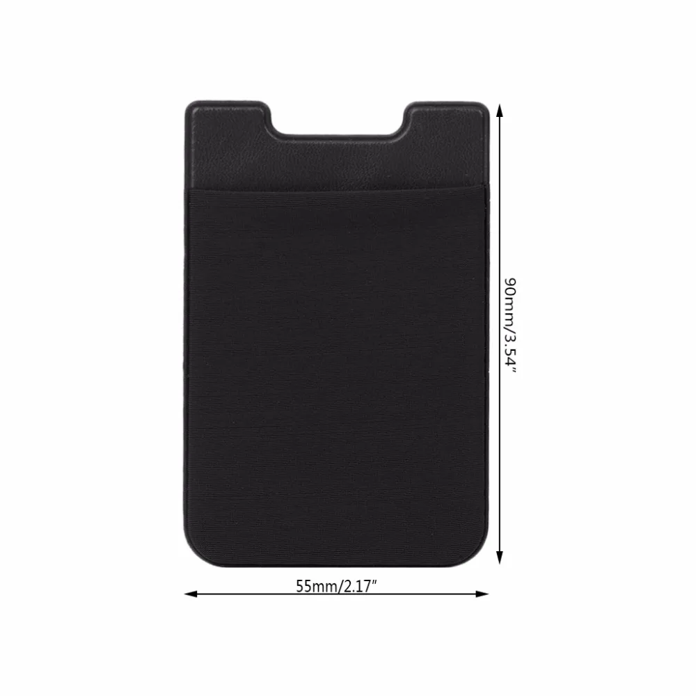 

5 Color Adhesive Sticker Mobile Phone Back Cards Wallet Credit ID Card Holder Cell Phone Card Holder Pocket 9x5.5cm