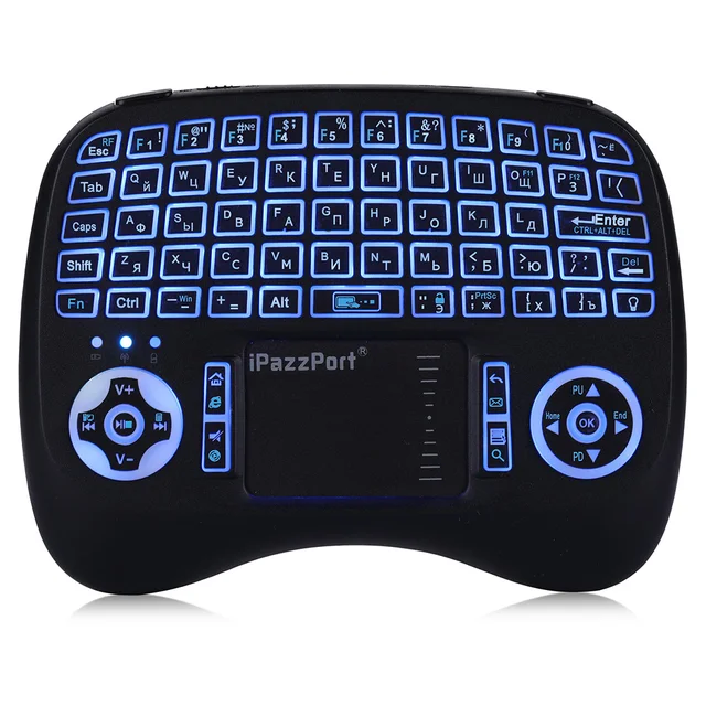 Special Price iPazzPort KP - 21T Wireless Mini Keyboard QWERTY Keyboard Backlight Function with Touchpad for PC / Smart TV /Android TV Box Special Price iPazzPort KP - 21T Wireless Mini Keyboard QWERTY Keyboard Backlight Function with Touchpad for PC / Smart TV /Android TV Box