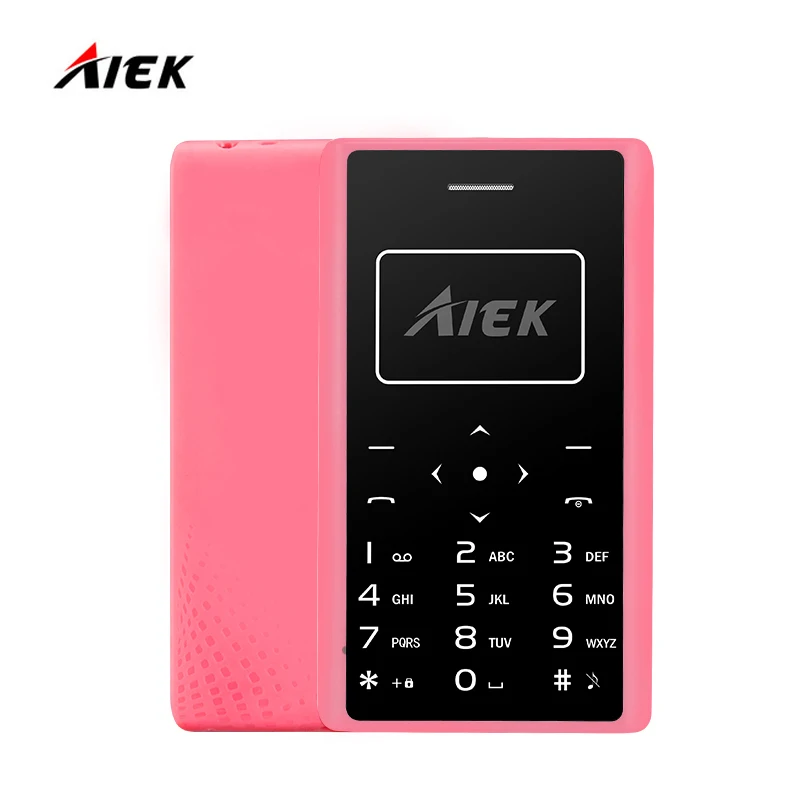 2017 Ultra Thin Card Mobile Phone 4 8mm AIEK X7 AEKU X7 SOYES X6 Low Radiation