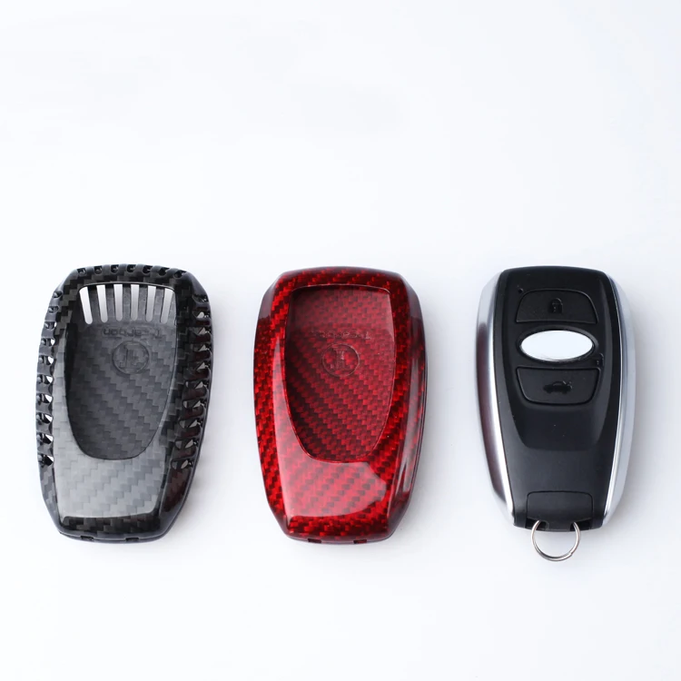 

Carbon Fiber Car Key Cover Shell Folding Remote Key Case For Subaru XV Legacy Forester OutBack Tribeca Levorg WRX STI Impreza