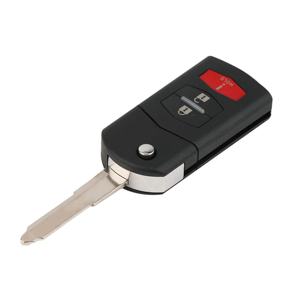 

New New 2 +1 3 Button Flip Replace Remote Key Case Shell For Mazda 3 5 6 CX5 CX7 CX9 RX8 NEW Dropping Shipping