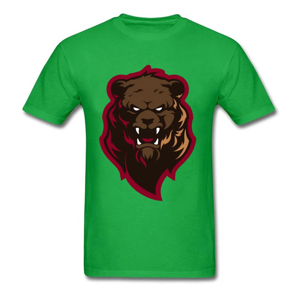 Angry grizzly bear_green