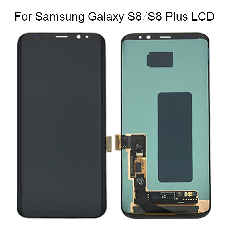 ЖК дисплей SUPER AMOLED с рамкой для SAMSUNG Galaxy S8 дигитайзером сенсорного экрана G950 G950F Plus