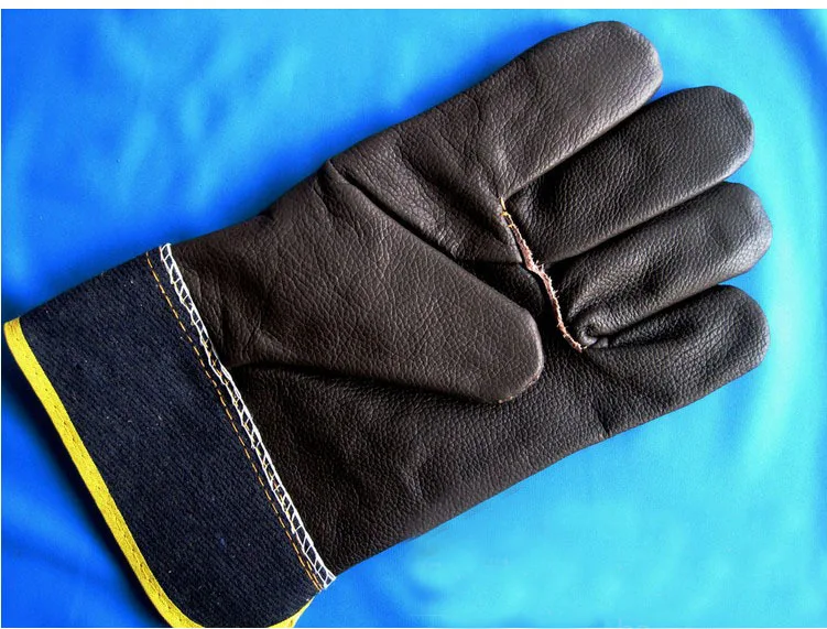 Износостойкие перчатки термоизолированные дуговые сварочные защитные перчатки рабочие электрические сварочные перчатки