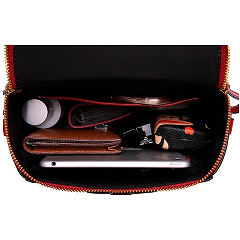 Luxus Weibliche Rot Handtaschen Leder Echtem Niedliche Umhängetaschen wine Aus brown Und Red Messenger Tasche Green Frauen Geldbörsen Schultern PrnwExSdP1