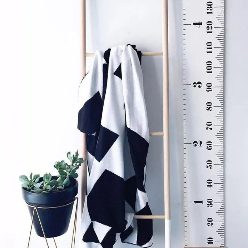 

1 pcs New Nordic simple wind home decorphotography props children 's height ruler Wall Hanging Type Measurement Home Decor