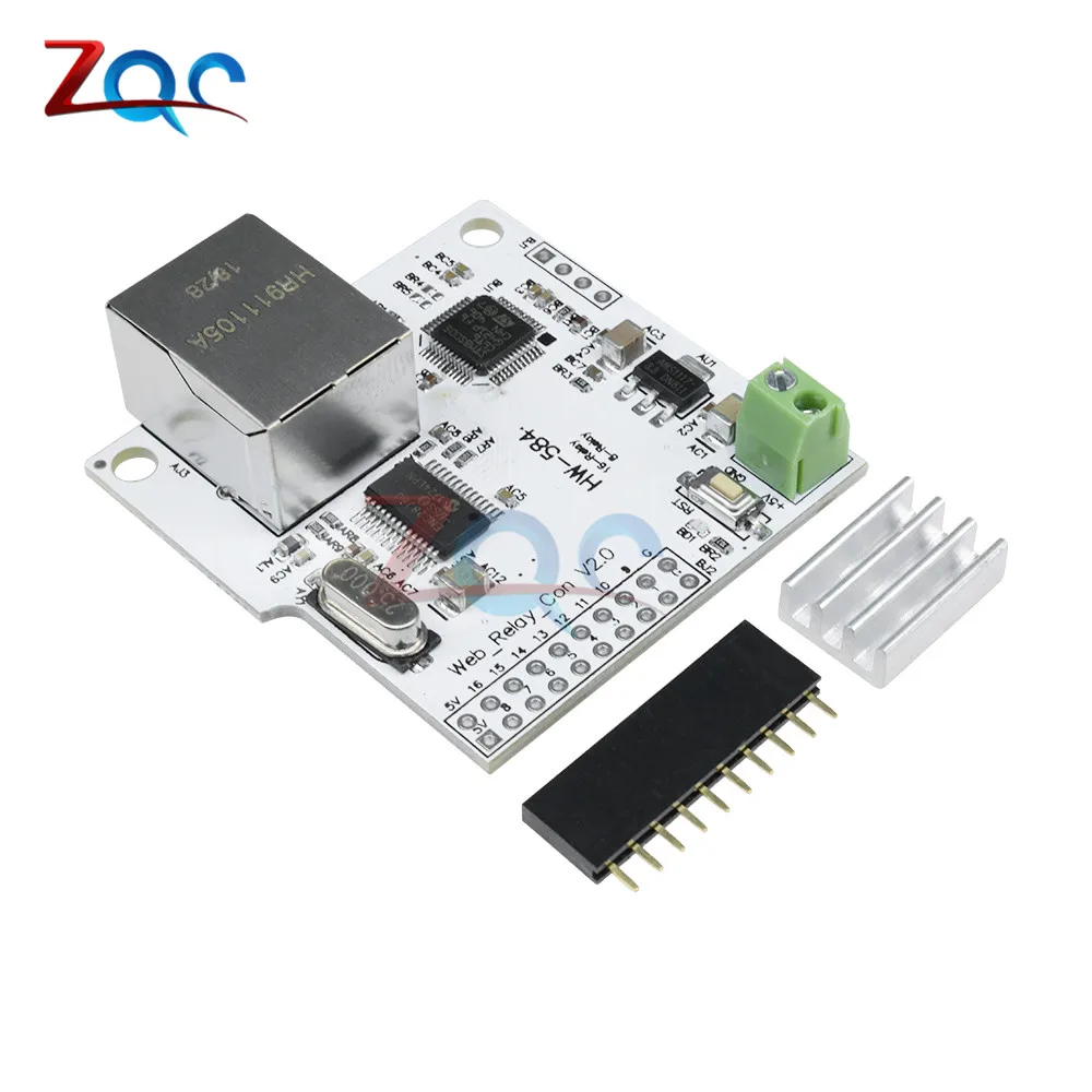 Сетевой модуль DC 5V 2A 8CH ENC28J60 8 канальный сетевой Contrller реле управления 32Bit система