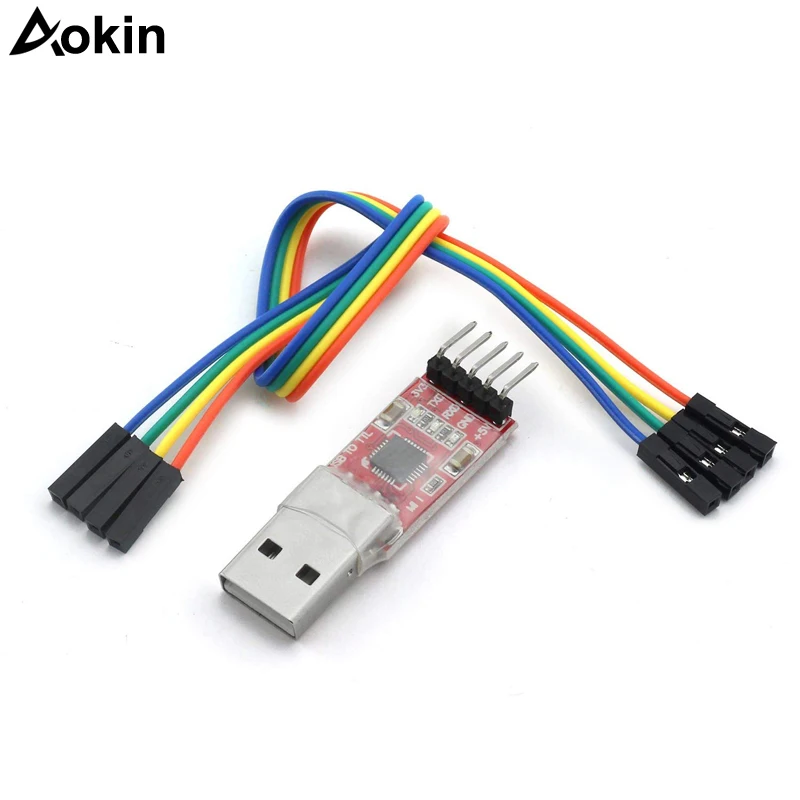 CP2102 модуль USB к TTL 2 0 Серийный Модуль UART STC загрузчик с 5 контактный кабель