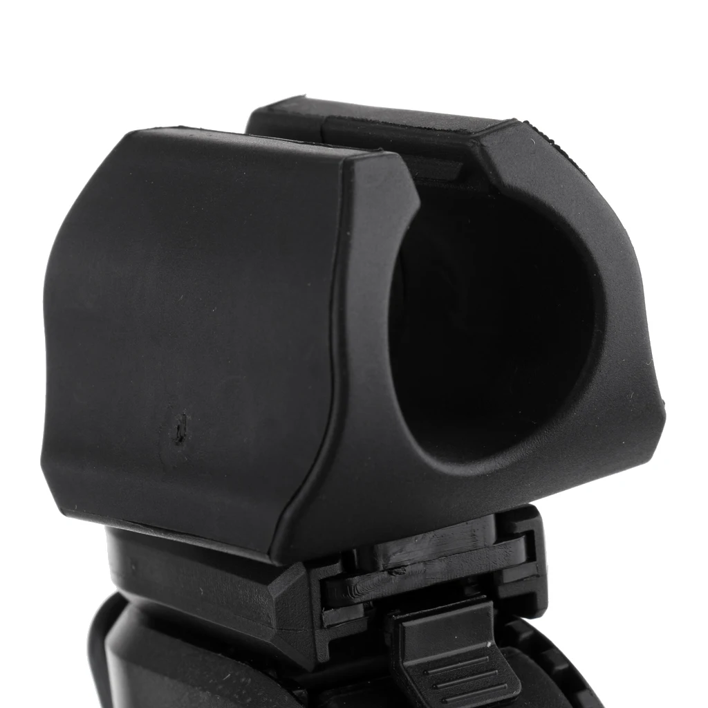 360 Swivel Bike Bicycle LED Flashlight Mount Bracket Holder Front Light Clip Clamp Lantern Black Bicycle Accessories