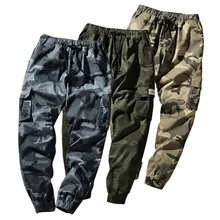 Мужские весенне-осенние брюки с карманами, модные штаны для бега, мужские камуфляжные брюки-карго, Мужские штаны для бега, повседневные камуфляжные штаны