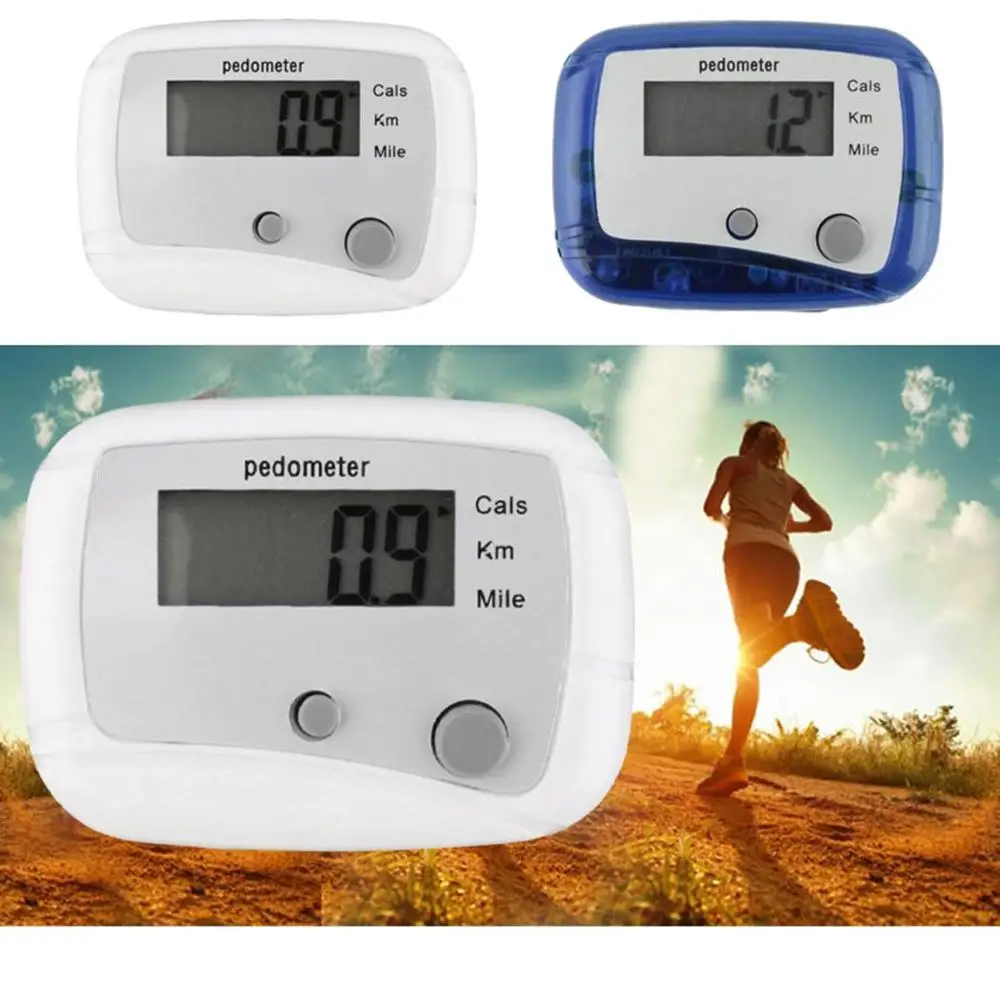 Digital Pedometer Distance Step Counter Mini Run Design Digital Walking