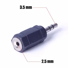3 5 mm Male to 2 5 mm Female 3 5 to 2 5 stereo Jack Audio pc phone headphone earphone Converter adapter cable plug