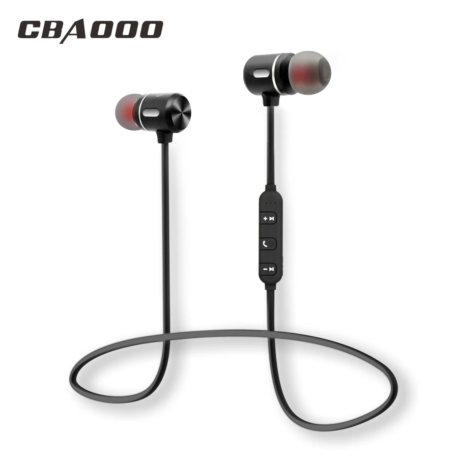 Беспроводные Bluetooth наушники CBAOOO Спортивная гарнитура магнитные Hi Fi стерео с