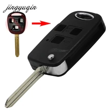 jingyuqin MODIFIED FLIP FOLDING 3 BUTTON REMOTE KEY SHELL FOB CASE FOR TOYOTA FJ/LAND CRUISE CAMRY TOY43