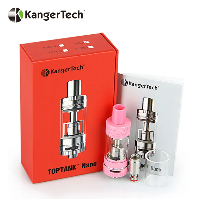 

100% Original Kangertech TOPTANK Nano Clearomizer 3.2ml E-juice Capacity Top and Bottom Filling Kanger Toptank Nano Atomizer