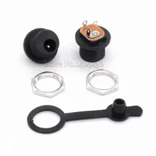 10 шт./лот DC разъем питания DC-021 с водонепроницаемой крышкой с винтами открытие 11 мм 5,5*2,1 мм