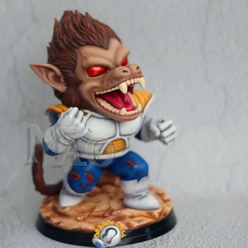 Многоцветный Dragon Ball Z Super Saiyan vegeta Большие обезьяны версии статуя из смолы фигурка Коллекционная модель игрушка X480 - Цвет: Многоцветный