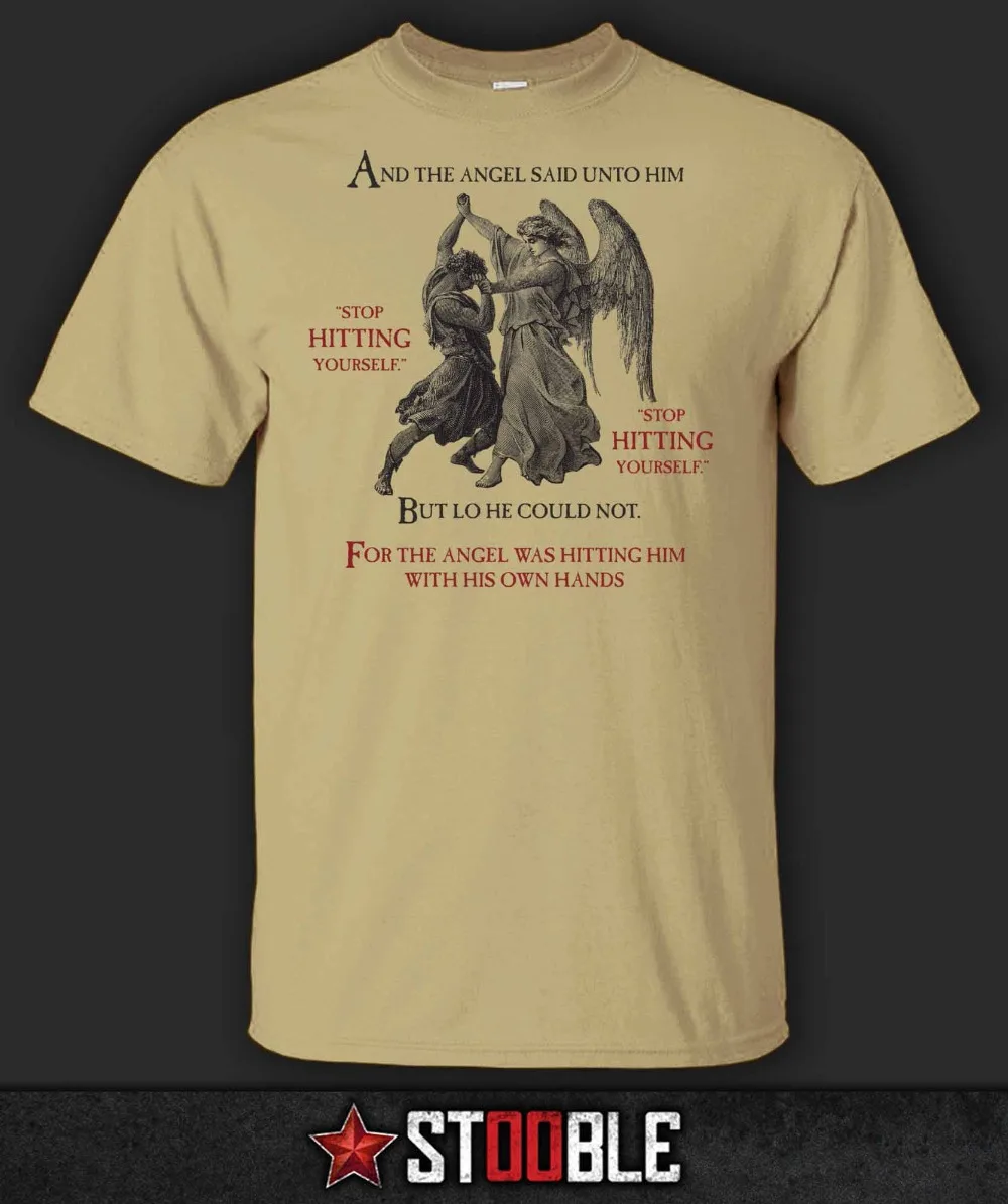 2019 العلامة التجارية T قميص الرجال أزياء الرجال الملاك المصارعة تي شيرت-نيومان تي شيرت غير رسمي